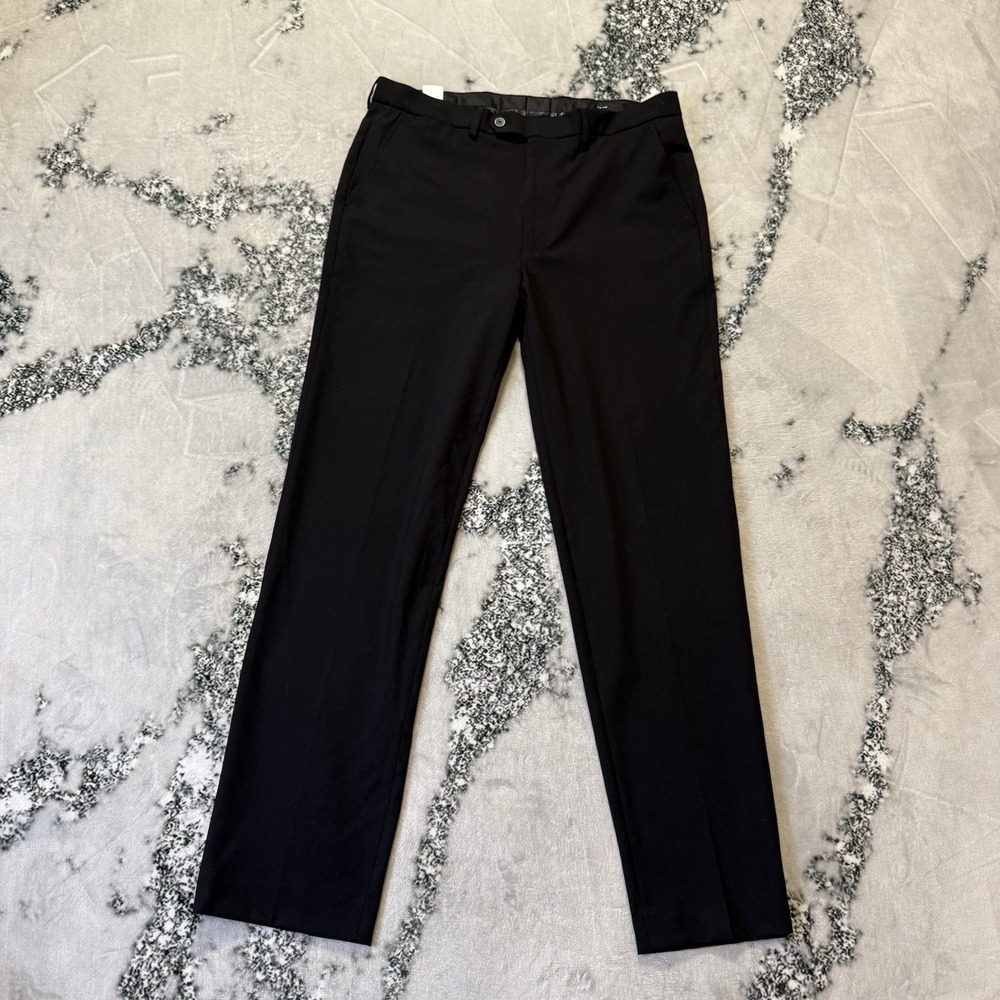 Nautica Pants Mens Size 42x36 Black‎ High Rise Dress Slacks Professional Career